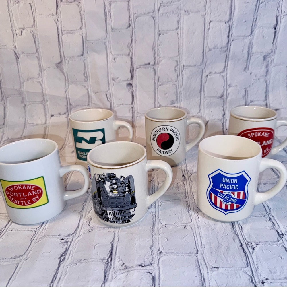 Lot of Vintage Railway Coffee Mugs